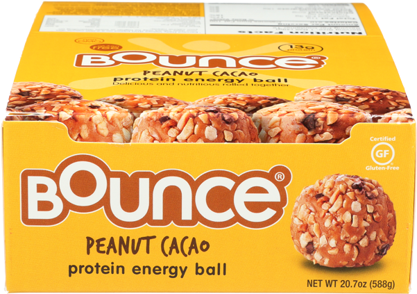 Bounce Peanut Cacao Protein Energy Ball Packaging