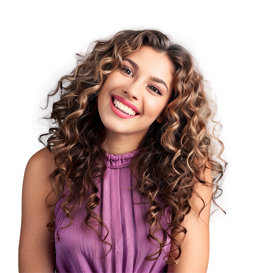 Bouncy Curly Hair Joy Png 05242024