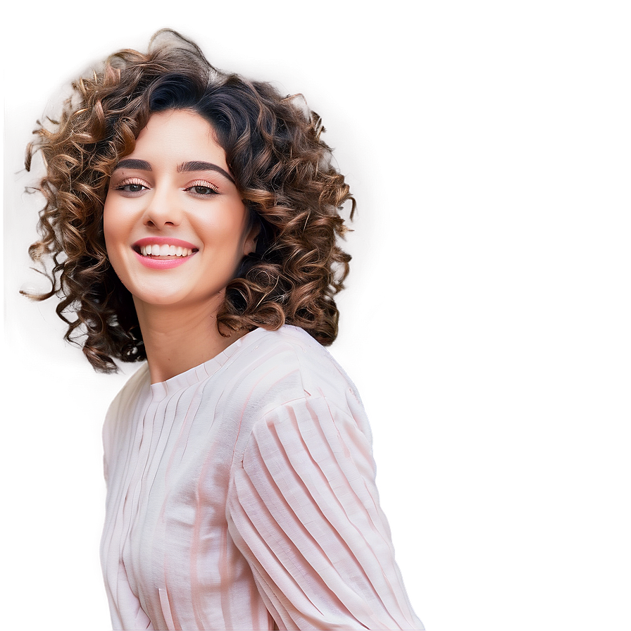 Bouncy Curly Hair Joy Png 05242024