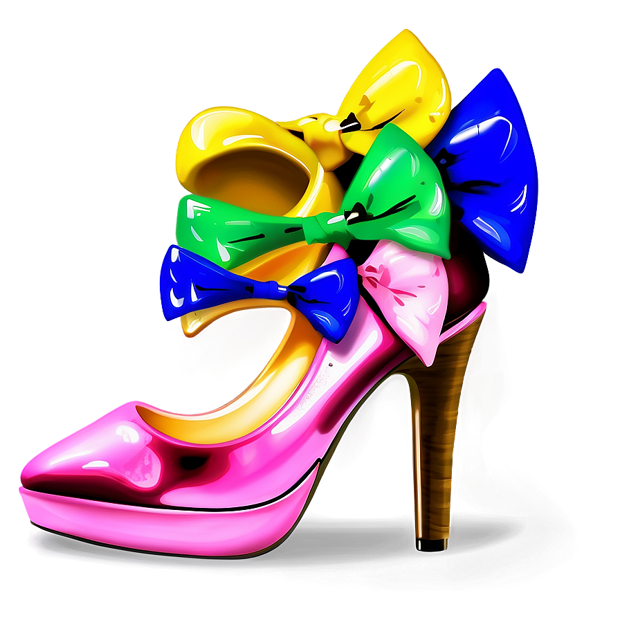 Bow High Heels PNG nbl PNG with transparent background