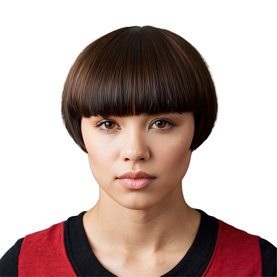 Bowl Cut For Round Faces Png 58