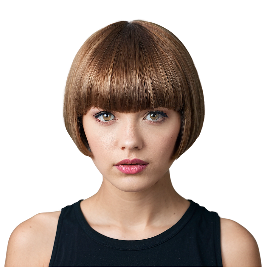 Bowl Cut For Thick Hair Png Jja13