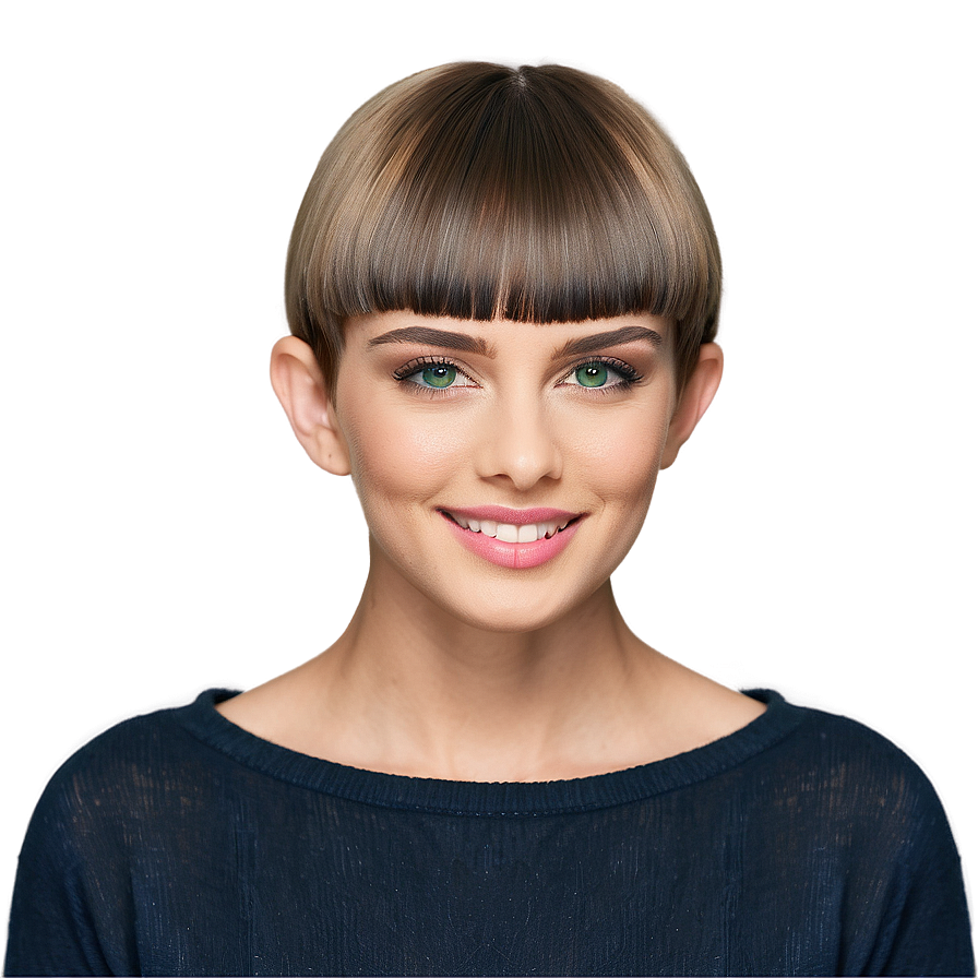 Bowl Haircut For Oval Faces Png 60