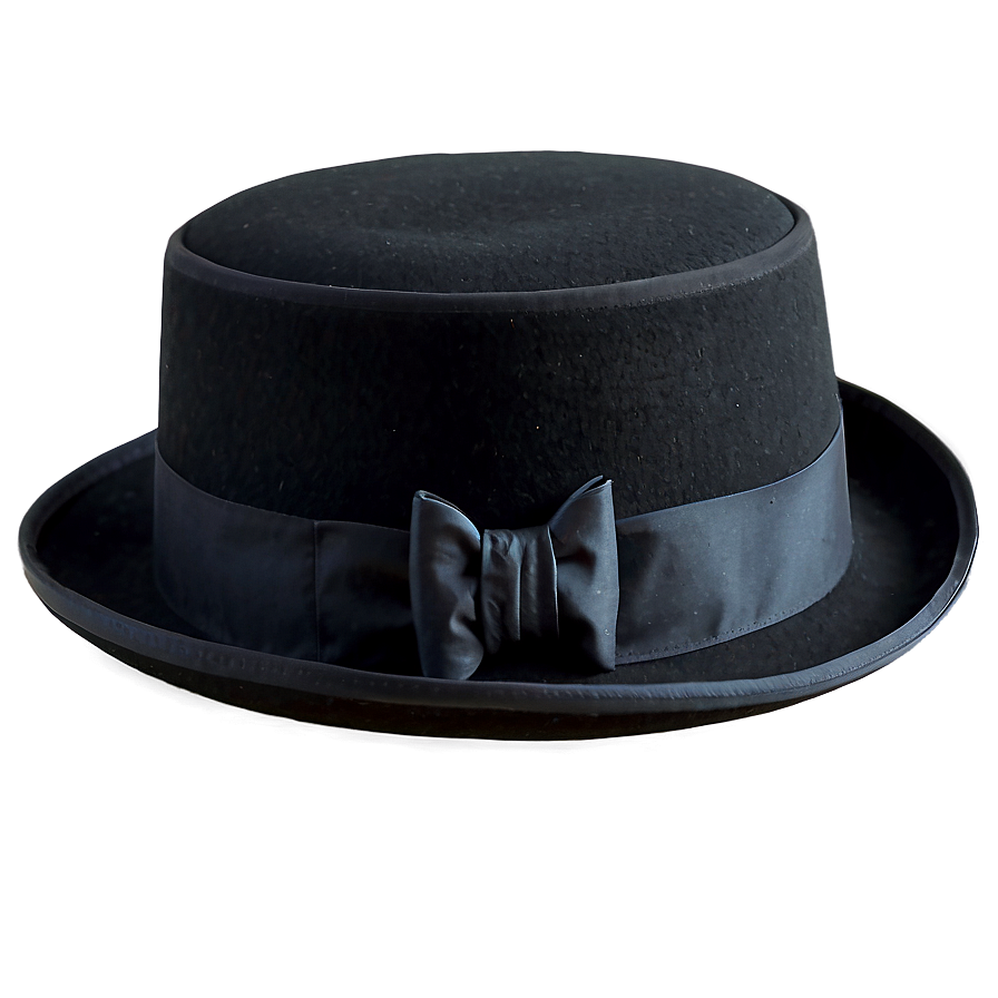 Bowler Hat With Bow Png 05042024