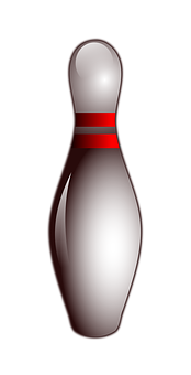 Bowling Pin Graphic PNG with transparent background