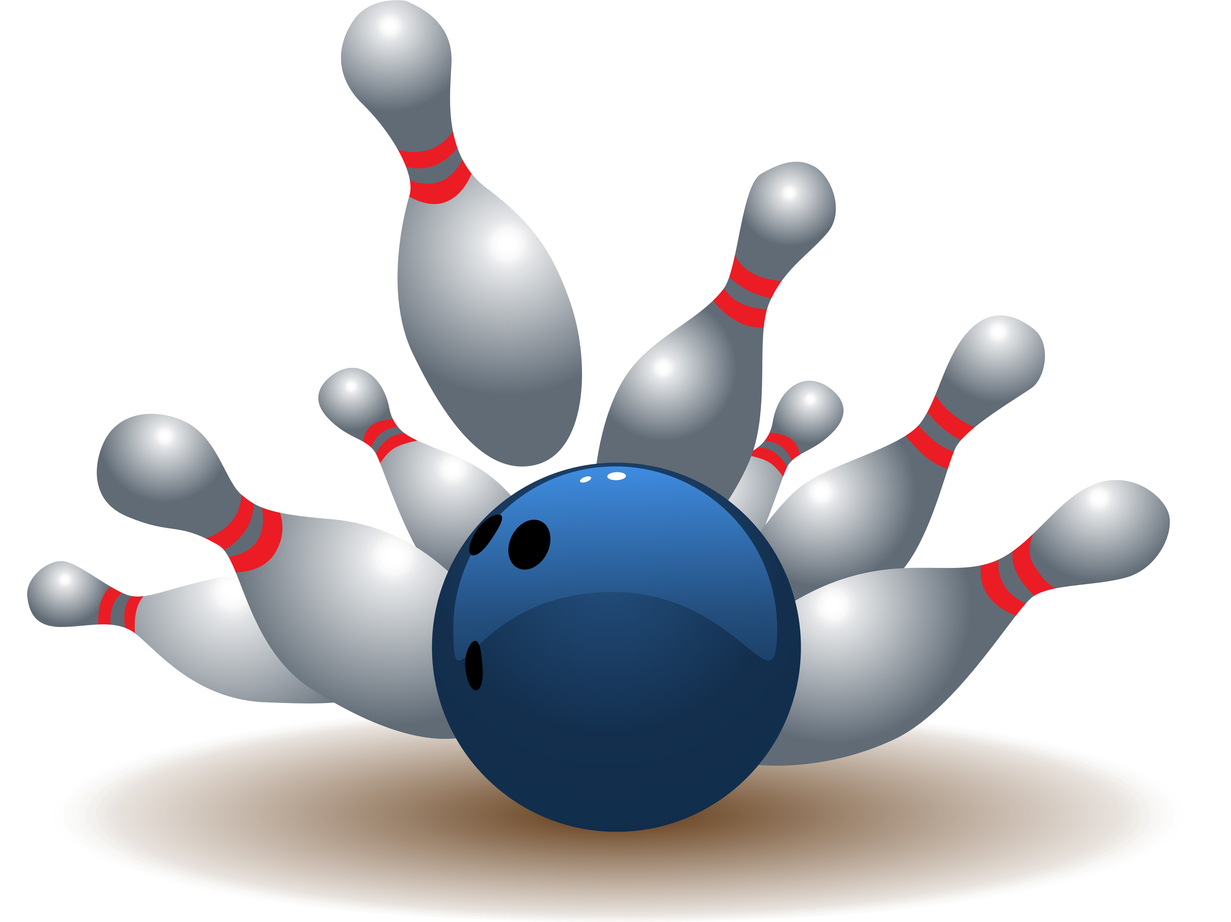 Bowling Strike Png Free Download - Bowling Pins And Bowl, Transparent Png PNG with transparent background