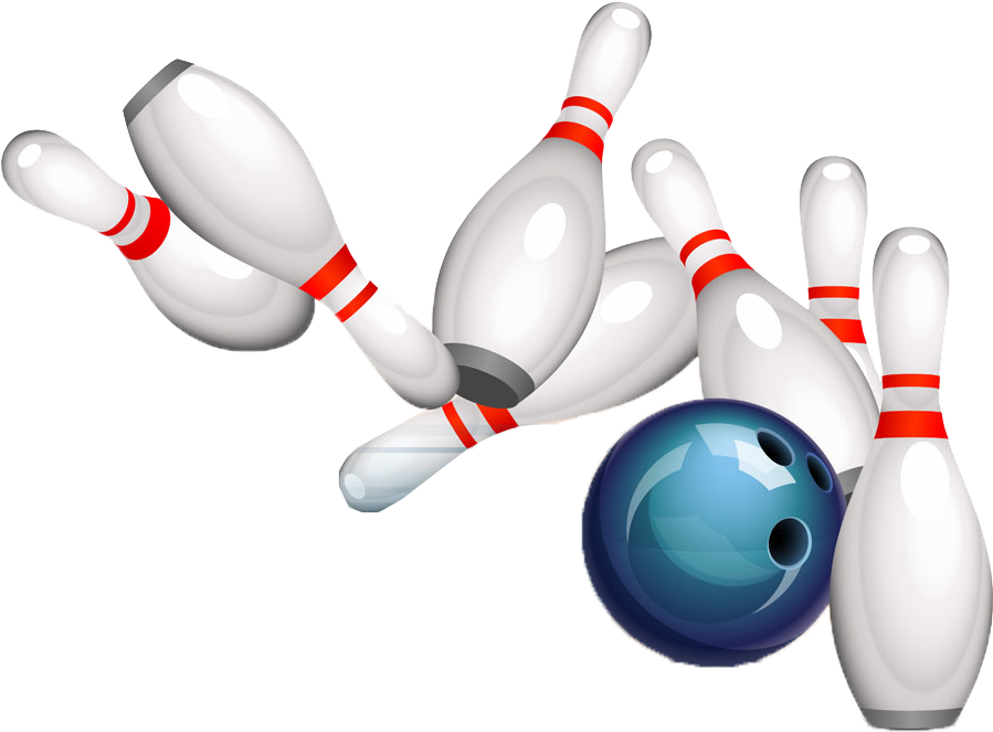 Bowling Strike Illustration