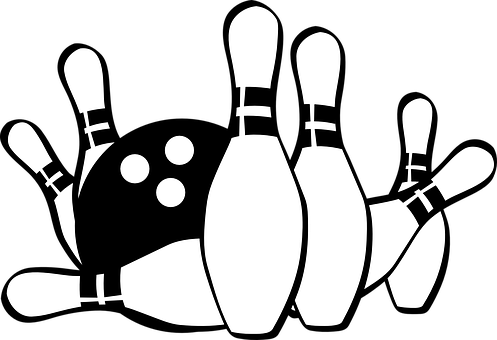 Bowling Strike Silhouette