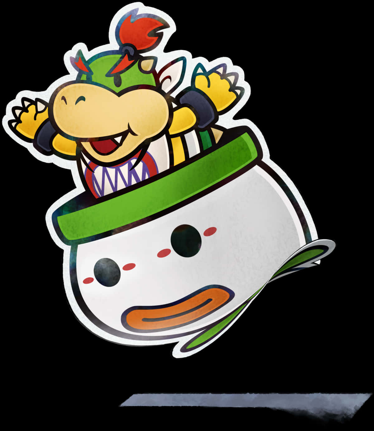 Bowser_ Jr_in_ Koopa_ Claw_ Copter_ Sticker