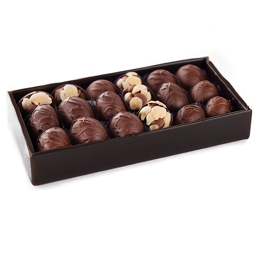 Box Of Chocolate Almonds Png Pqt9