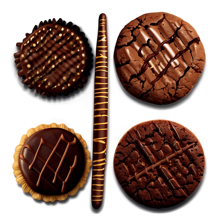 Box Of Chocolate Cookies Png Rpk