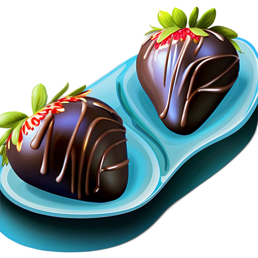 Box Of Chocolate Dipped Strawberries Png Rlh66