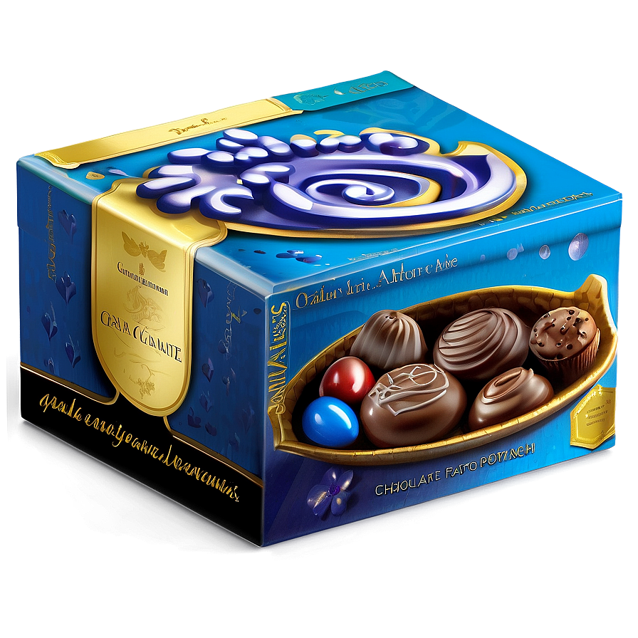 Box Of Chocolate Ganache Png Roo90