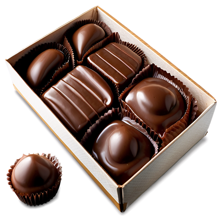 Box Of Chocolate Ganache Png Vcv