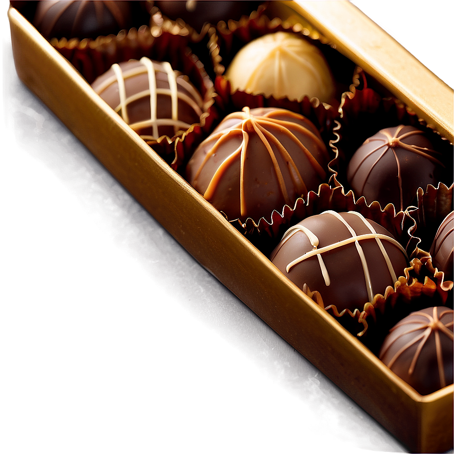 Box Of Chocolate Pralines Png Lum74