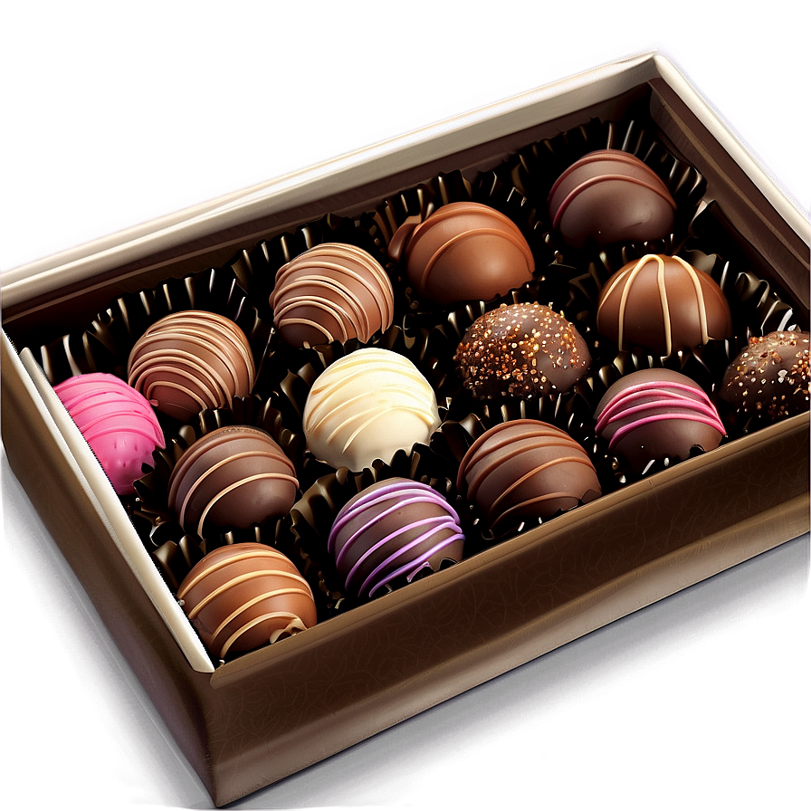 Box Of Chocolate Truffles Png 06212024