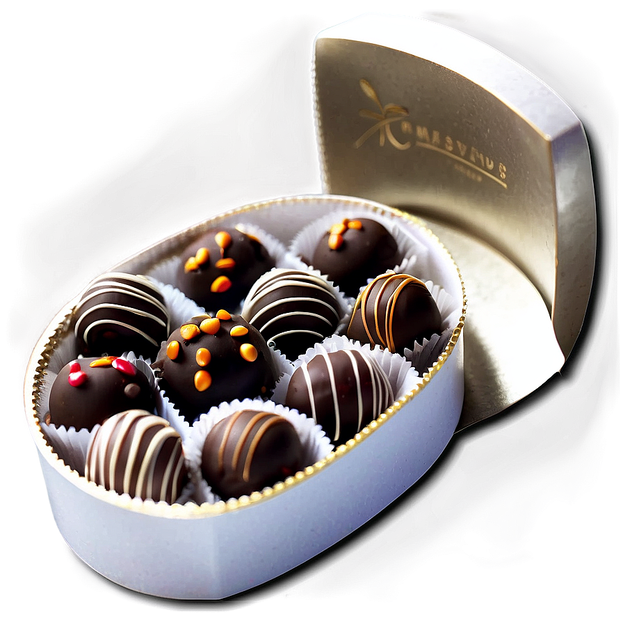 Box Of Chocolate Truffles Png Urd