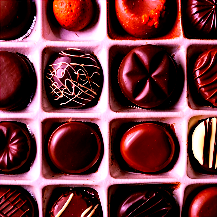 Box Of Hand-selected Chocolates Png Vil