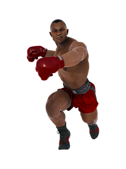 Boxer_in_ Stance_ Ready_to_ Fight