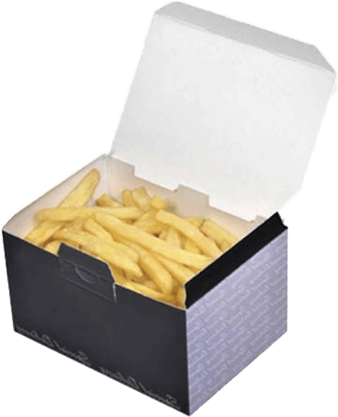 Boxof French Fries PNG with transparent background