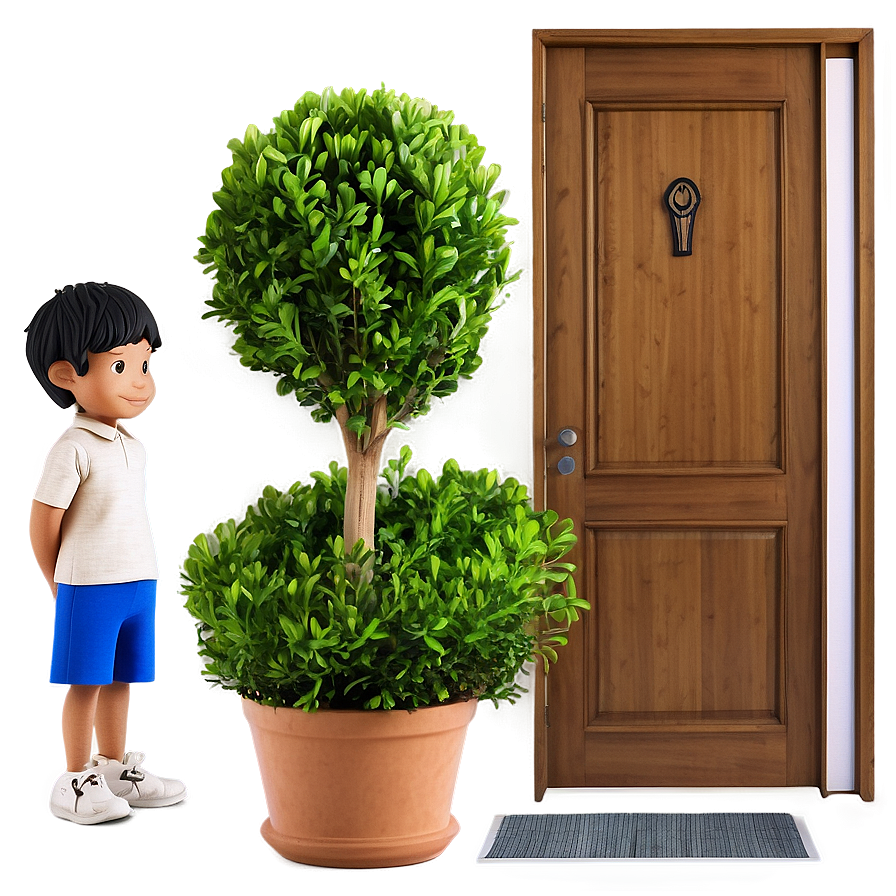 Boxwood Entryway Png Tdk