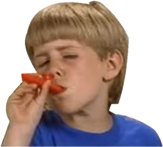 Boy Blowing Kazoo PNG with transparent background
