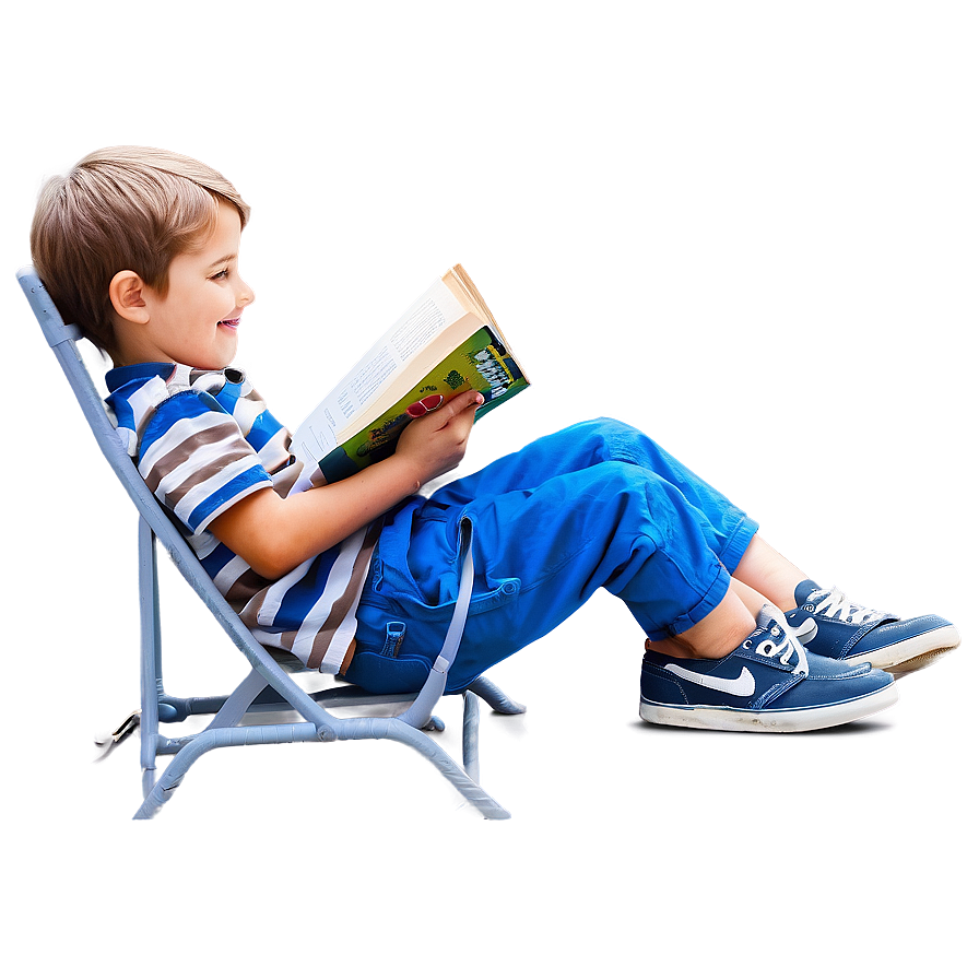 Boy Reading Book PNG ecx PNG with transparent background