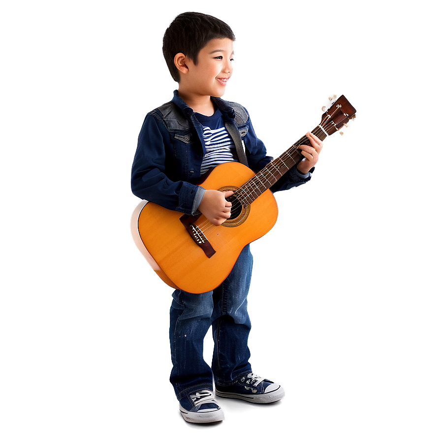 Boy With Guitar Png Xqq