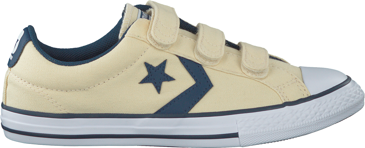 Boys White Converse Sneakers Star Player 3v Ox Kids - Converse Klittenband Maat 28, HD Png Download PNG with transparent background