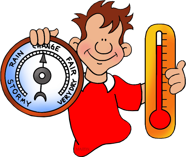 Boywith Barometerand Thermometer