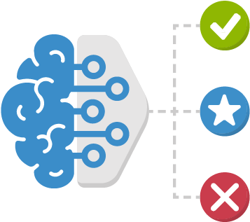 Brain Circuit Decision Path PNG with transparent background