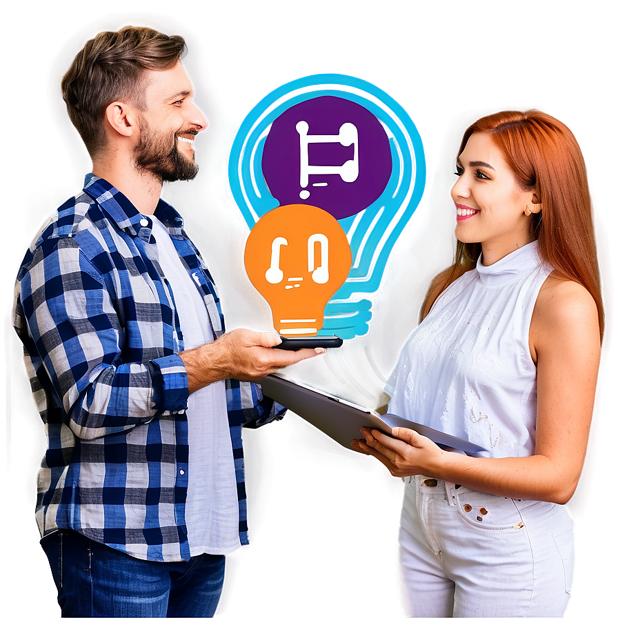 Brainstorming for Marketing Ideas PNG 75 PNG with transparent background