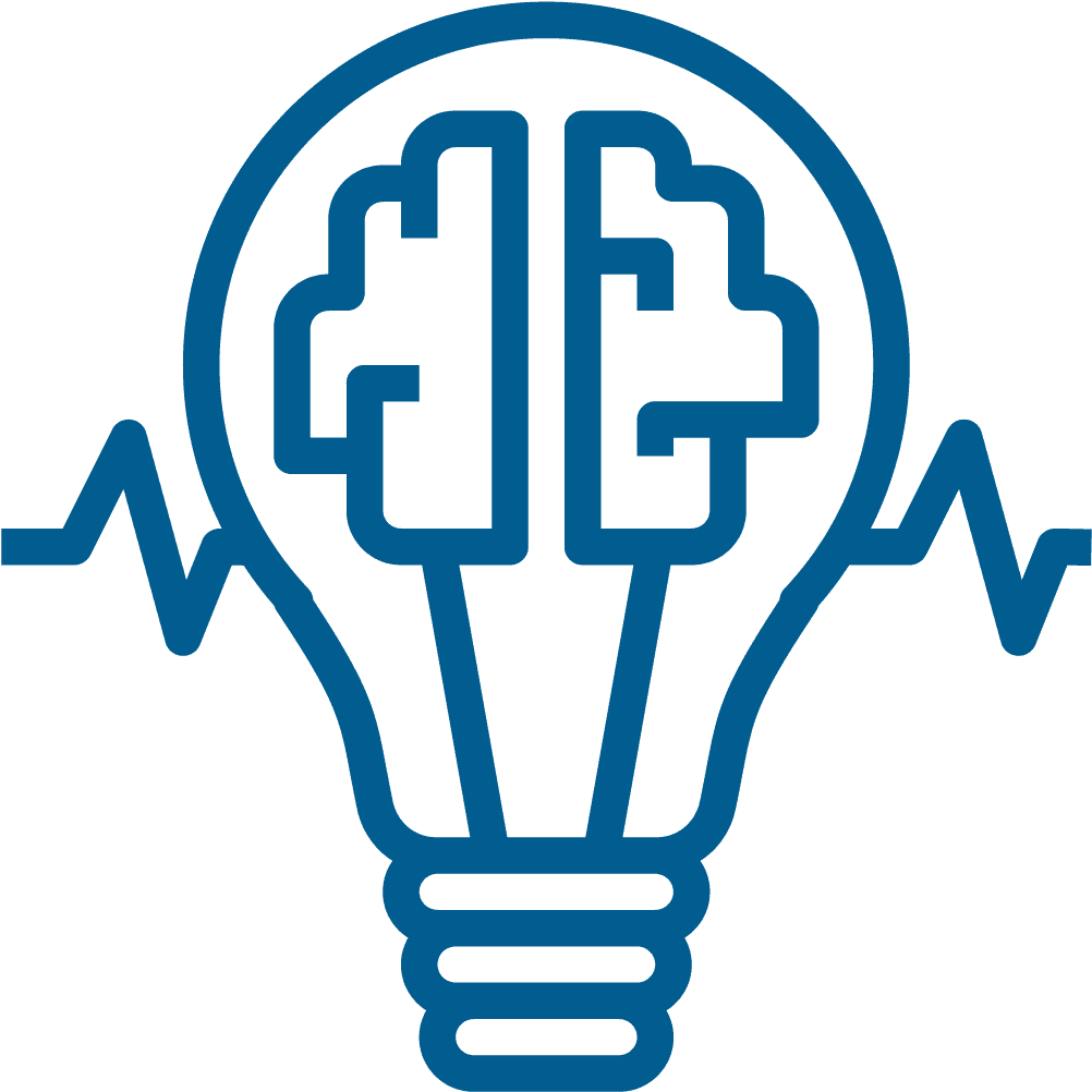 Brainstorming Lightbulb Icon PNG with transparent background