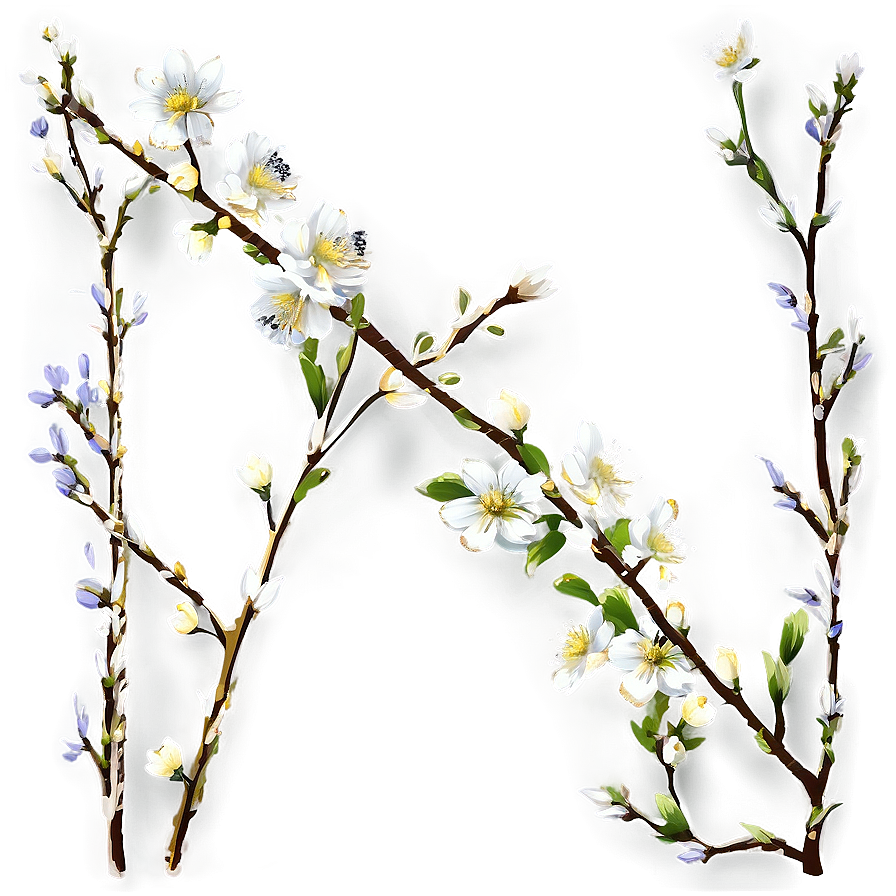 Branches With Flowers Png Fsr72