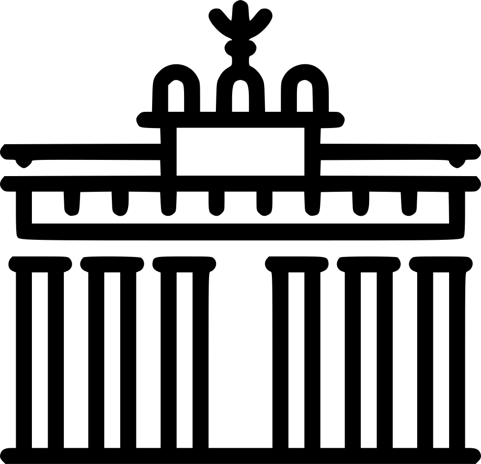 Brandenburg Gate - Berlin Brandenburg Gate Icon, HD Png Download PNG with transparent background