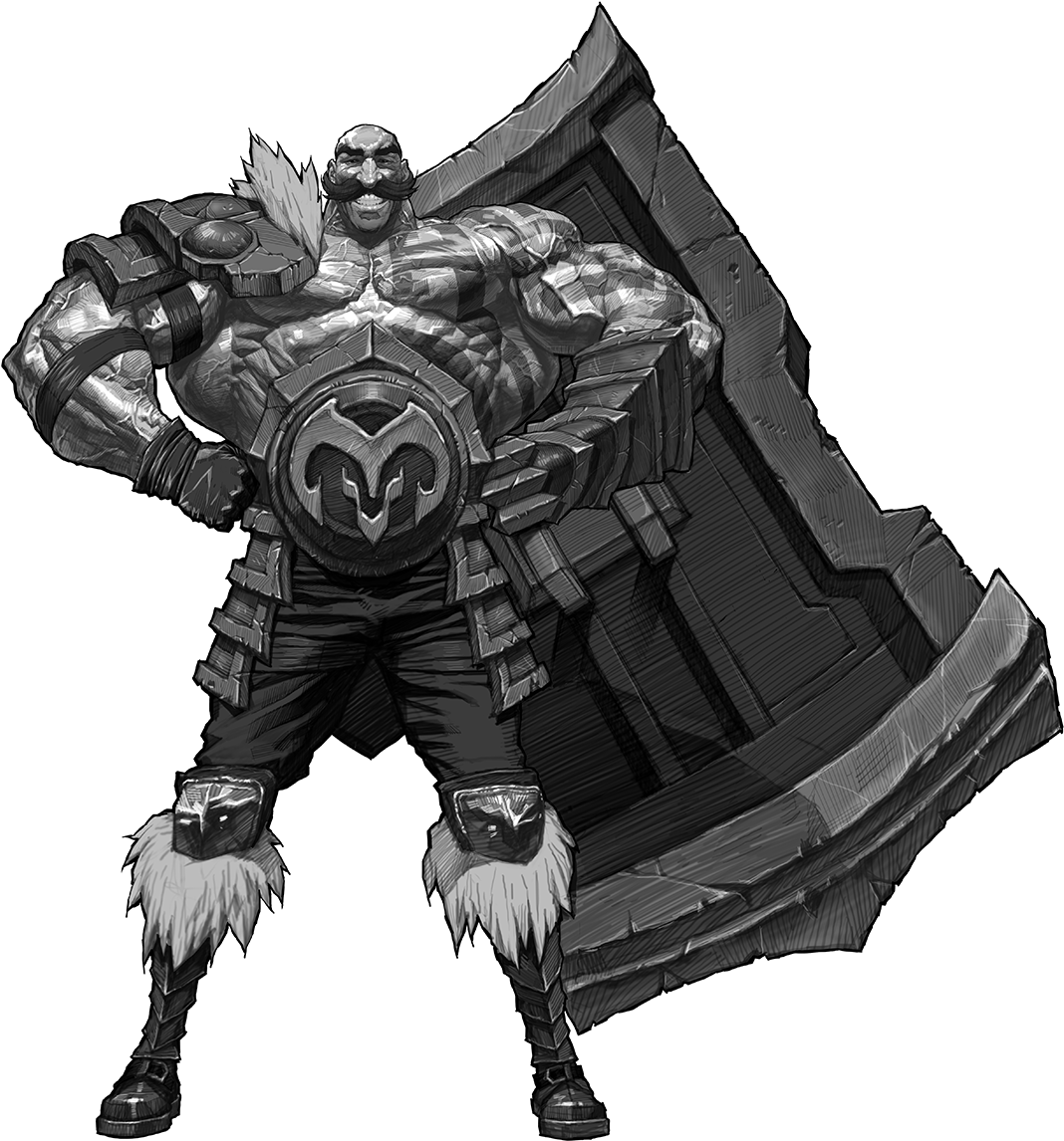 Braum League Of Legends Art, HD Png Download PNG with transparent background