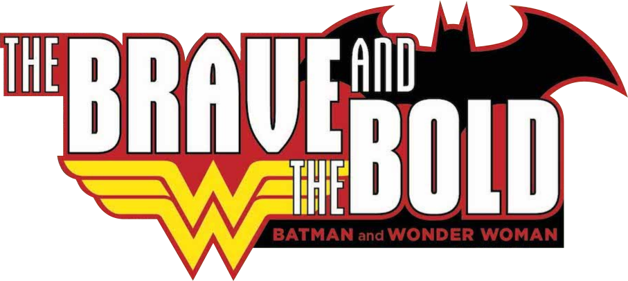 Braveand Bold Batman Wonder Woman Logo PNG with transparent background