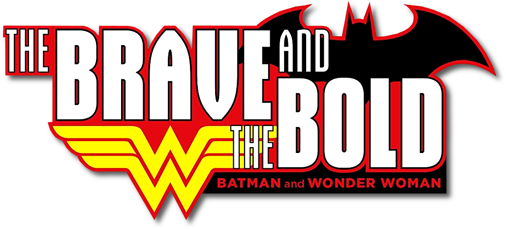 Braveand Bold Batman Wonder Woman Logo PNG with transparent background