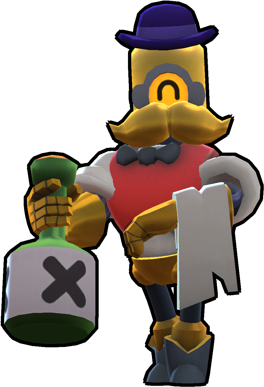 Brawl Stars Barley Character Render