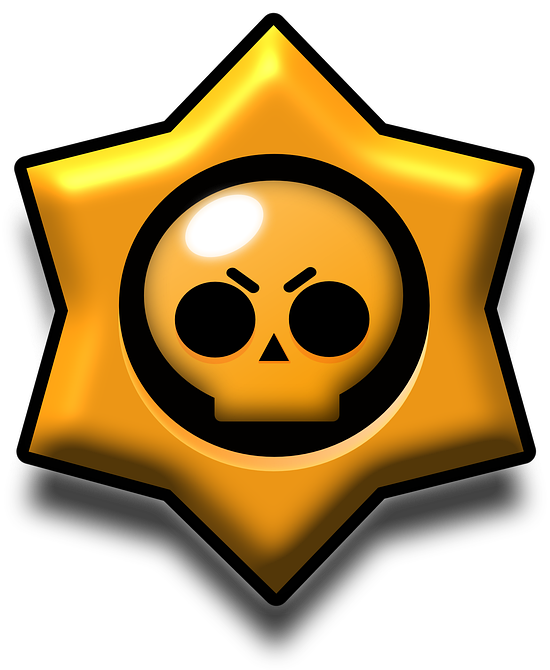 Brawl Stars, Star, Skull And Crossbones, Skull - Brawl Stars Skull, HD Png Download PNG with transparent background
