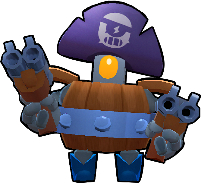 Brawl Stars Wiki - Darryl Brawl Stars Desenho, HD Png Download PNG with transparent background