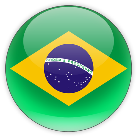 Brazilian Flag Button