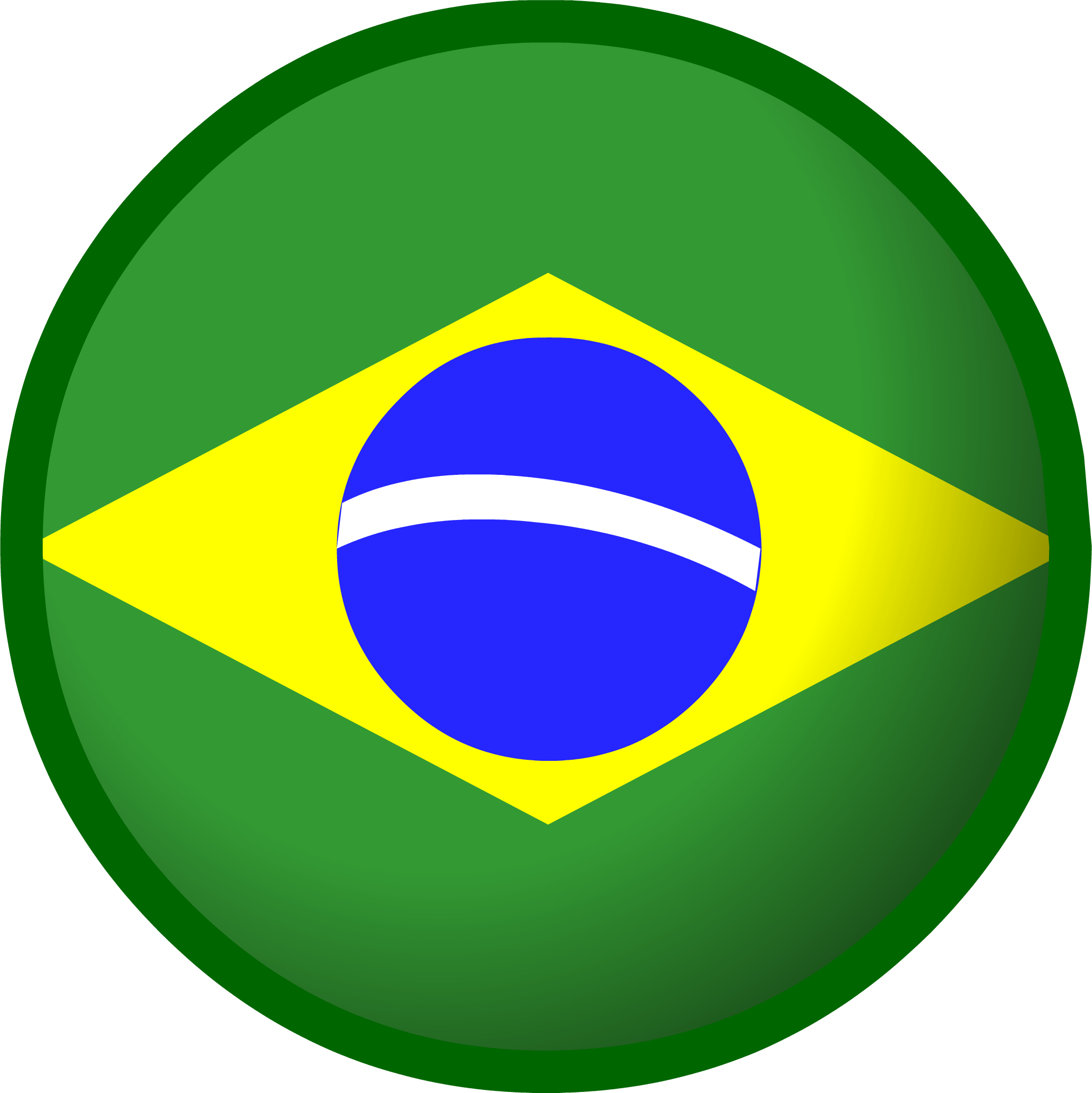 Brazil Flag - Brazil Flag Circle Transparent, HD Png Download PNG with transparent background