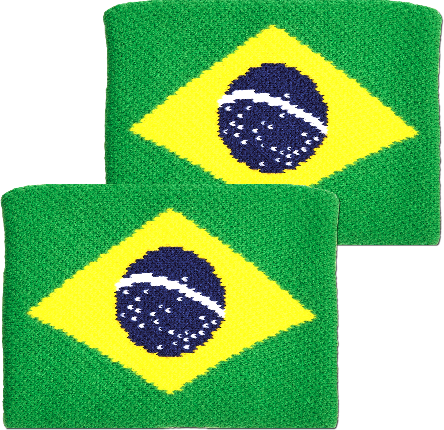 Brazilian Flag Soccer Ball Design Coasters