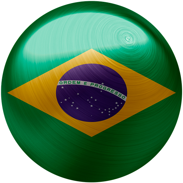 Brazilian Flag Sphere Design