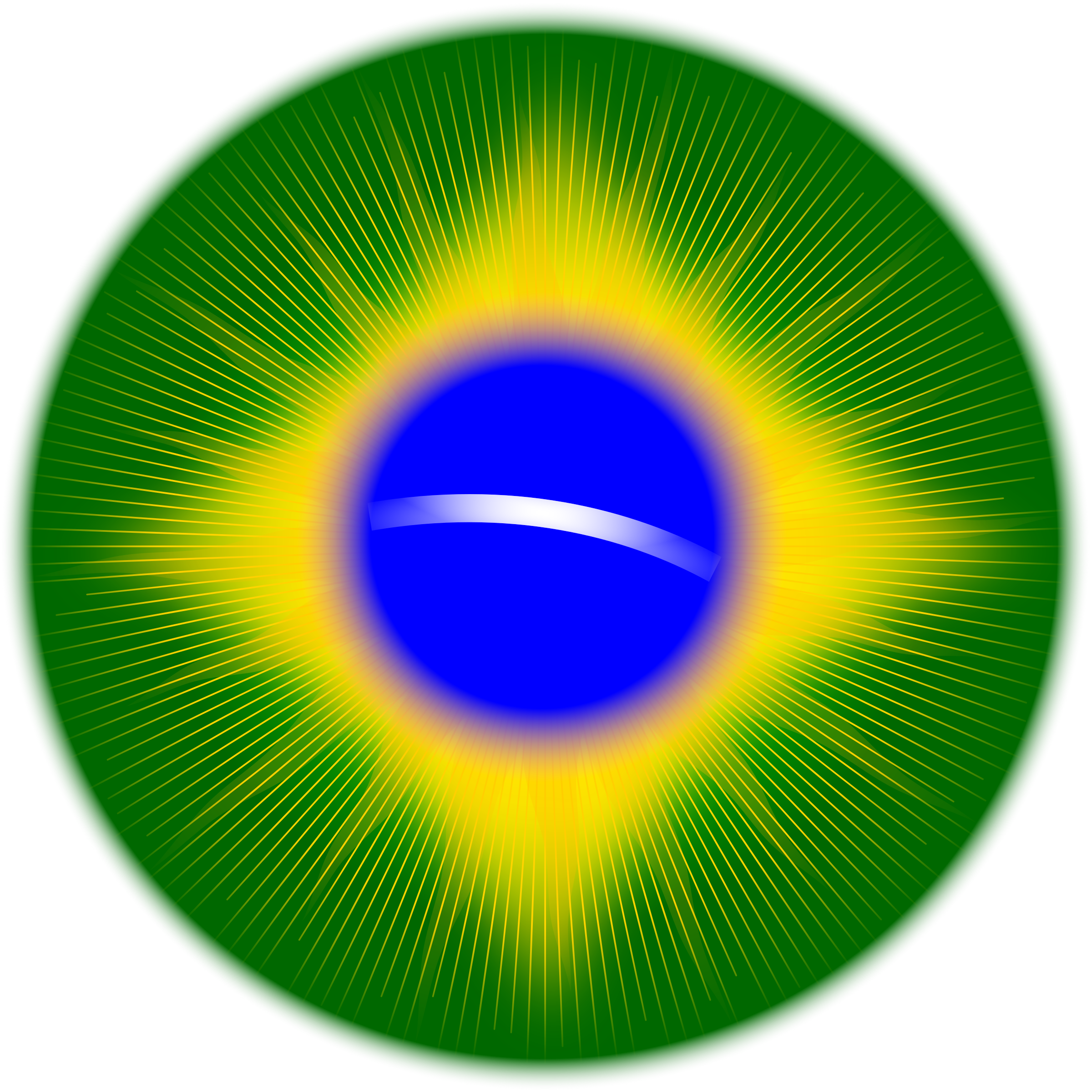 Brazilian Flag Stylized Graphic