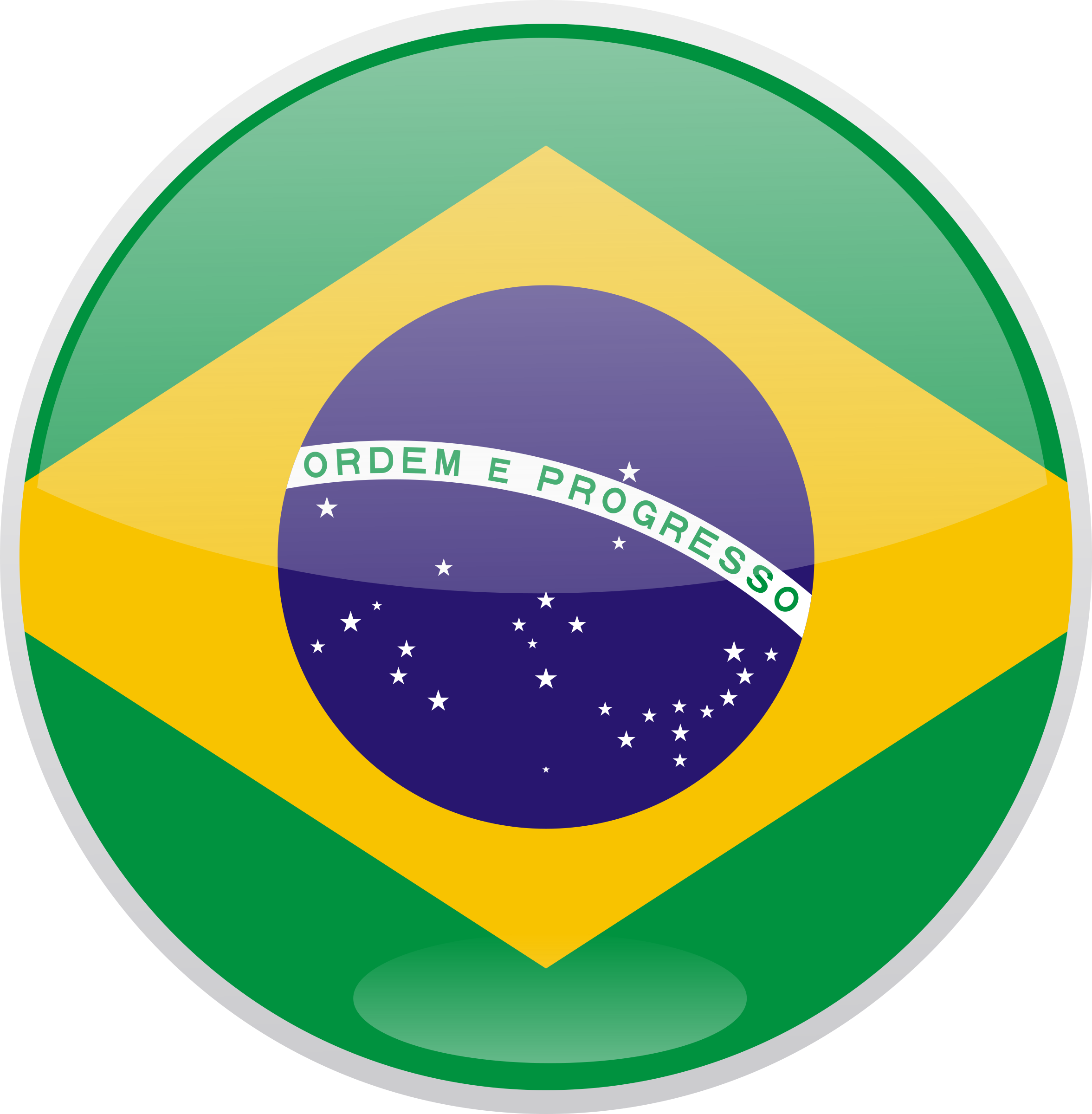 Brazil Flag Png File - Brazil Round Flag Png, Transparent Png PNG with transparent background