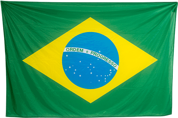 Brazilian National Flag Waving