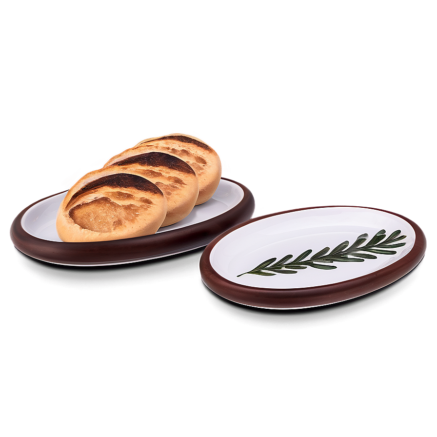 Bread Plates Set Png Pms5