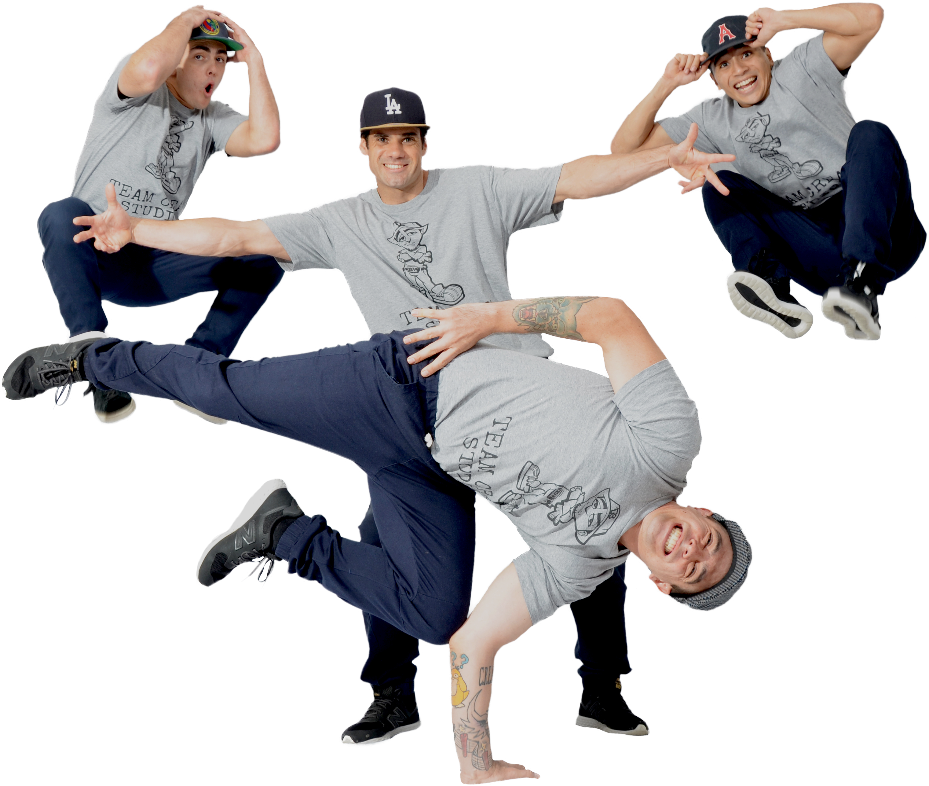 Breakdancer Multiple Poses Composite